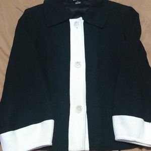 Black And White Ellen Tracy Jacket